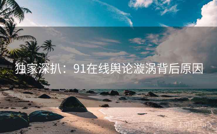 独家深扒：91在线舆论漩涡背后原因
